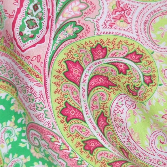 🩸SALE🩸Good Clothes Multi Color Paisley Design Mini Skirt 8 Petite - Picture 7 of 12